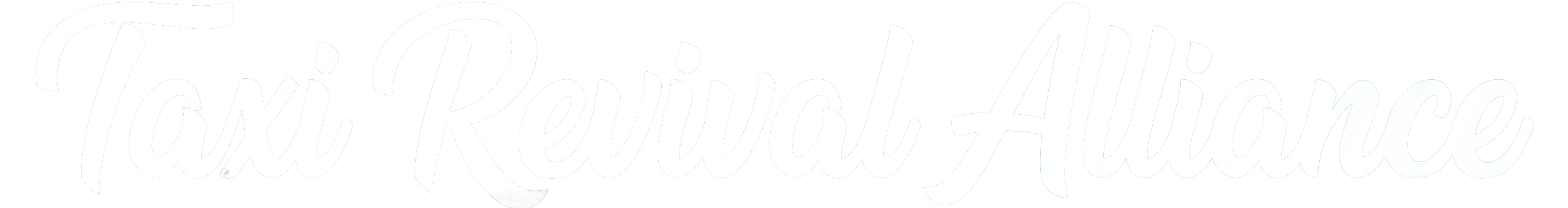 Taxi Revival Alliance Logo White